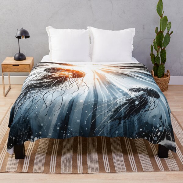 Item preview, Jellyfish and Sun Rays, Ai Generated Art designed and sold by ACC .