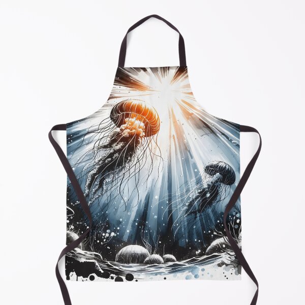 Item preview, Jellyfish and Sun Rays, Ai Generated Art designed and sold by ACC .