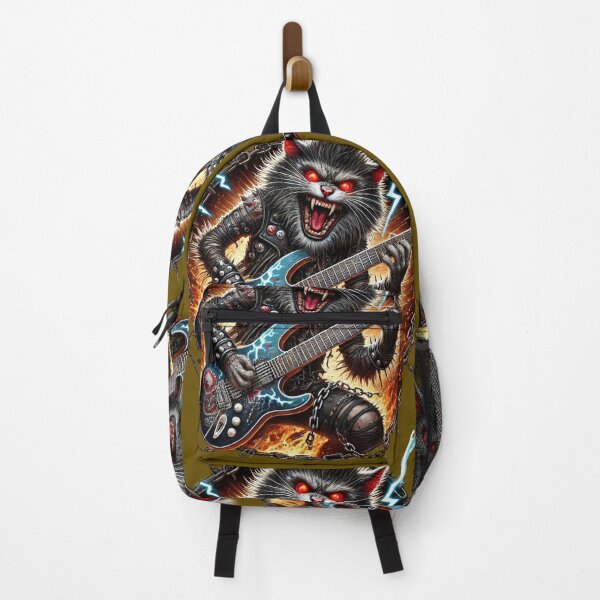 Item preview, Heavy Metal Freak Cat - Insane Guitar Shredding Feline designed and sold by Nauert's.