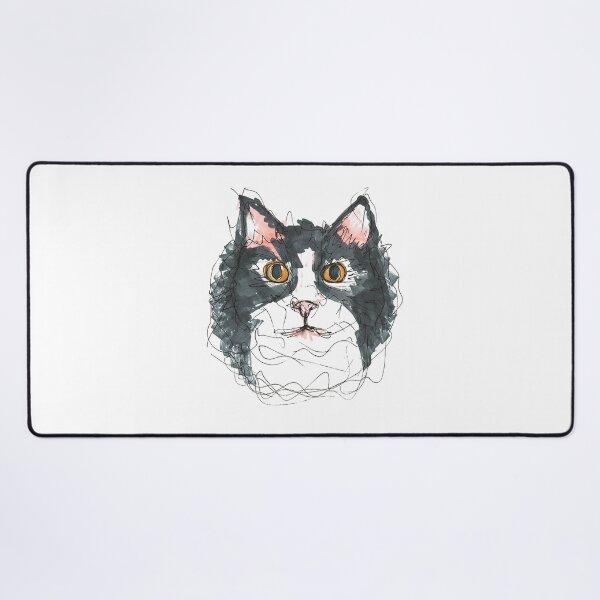Item preview, Bold Feline Gaze - Micron Pen and Marker Art designed and sold by DipakSonarArt.