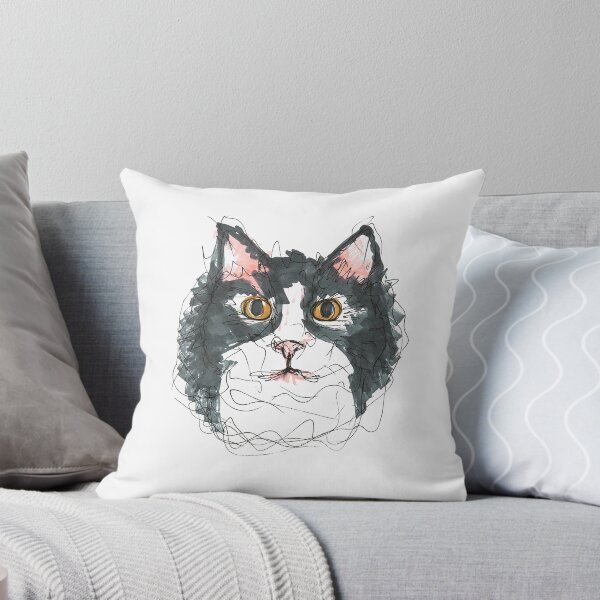 Item preview, Bold Feline Gaze - Micron Pen and Marker Art designed and sold by DipakSonarArt.