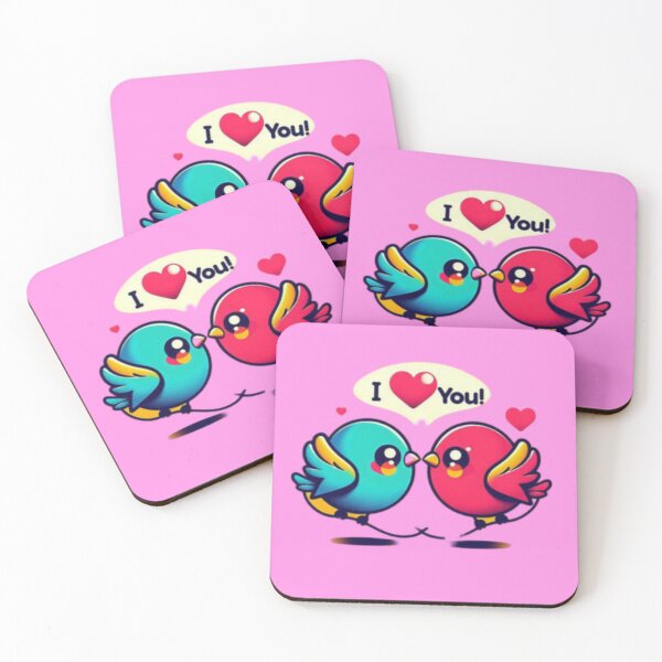 Aperçu de l'œuvre Adorables oiseaux "Je t'aime" pour la Saint-Valentin créée et vendue par Shs-Kenya.
