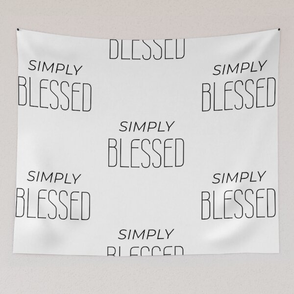 Item preview, Simply blessed, positive self-love quote designed and sold by Merchattack.