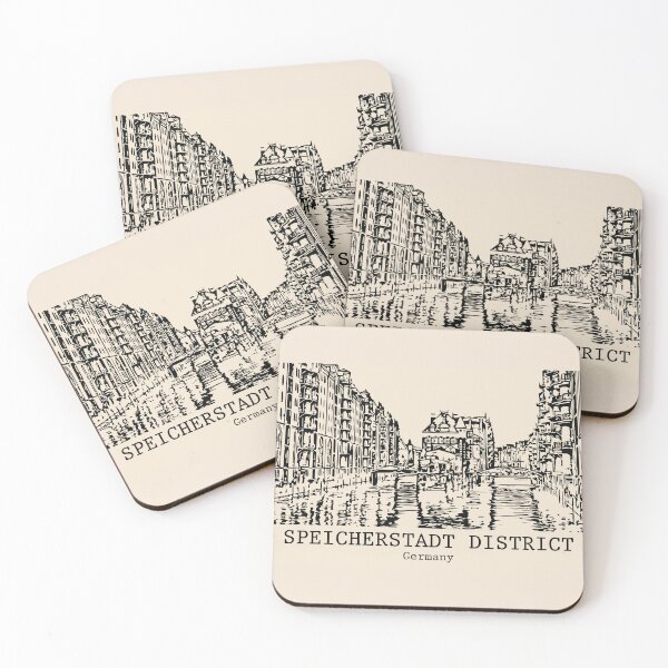 Item preview, Speicherstadt District - Germany designed and sold by Lakeric Cityscapes.