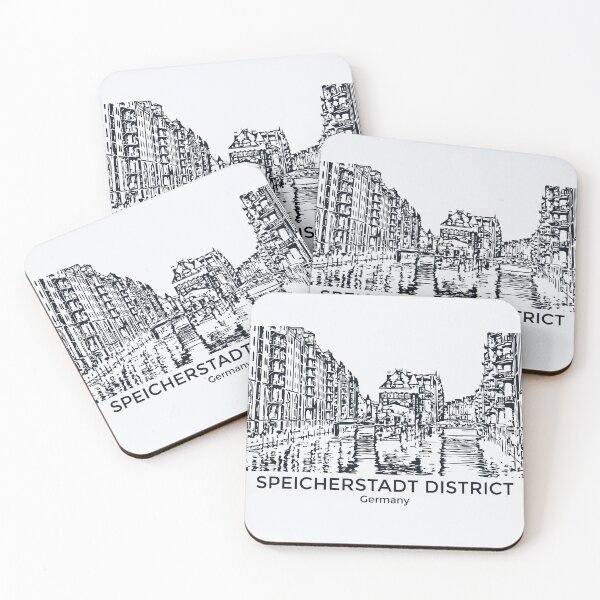 Item preview, Speicherstadt District - Germany designed and sold by Lakeric Cityscapes.