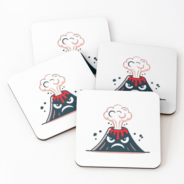 Item preview, Angry Volcano Cartoon with Eruption designed and sold by Akioos.