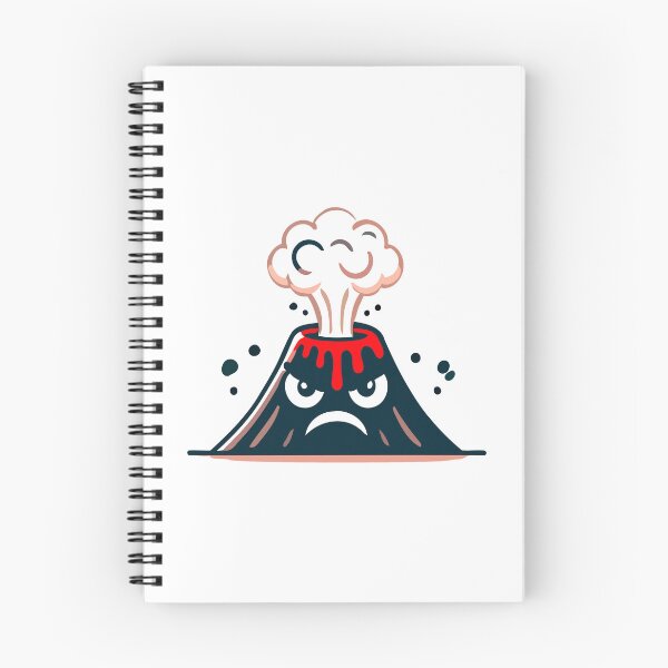 Item preview, Angry Volcano Cartoon with Eruption designed and sold by Akioos.