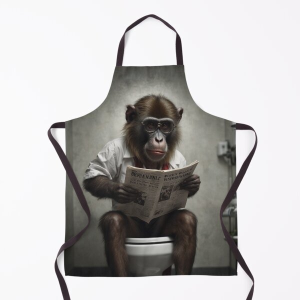 Item preview, Intellectual Monkey Reading a Newspaper designed and sold by vk09.