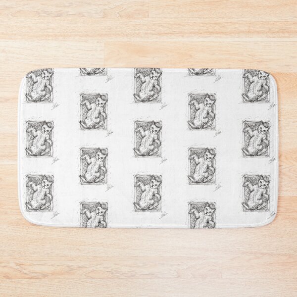 Item preview, Playful Cat Pose - Ink Scribble Art designed and sold by DipakSonarArt.