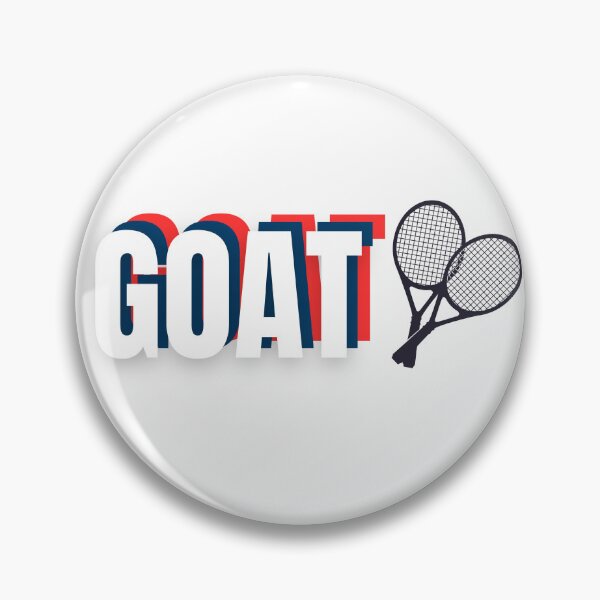 Artikelvorschau, GOAT-Tennisball und -schläger. Rotes, blaues und weißes Design, serbische Flagge entworfen und verkauft von Vesna7791.