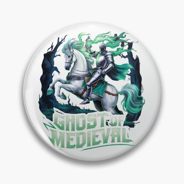 Item preview, Haunted by the past, riding into the unknown. The Ghost of Medieval returns with an eerie glow! designed and sold by SalahuTheBoss.