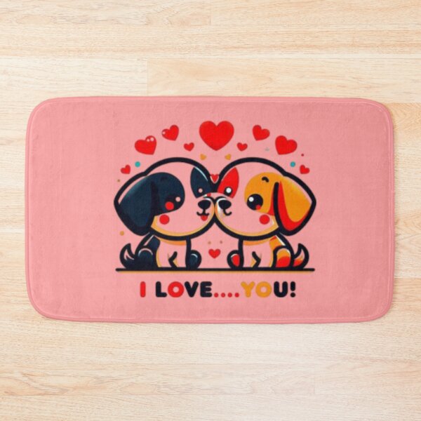 Item preview, Cute I LOVE YOU Puppies for Valentine's Day  designed and sold by Shs-Kenya.