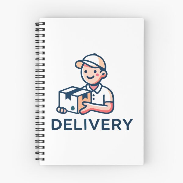 Item preview, Happy Delivery Driver Cartoon with Package designed and sold by Akioos.