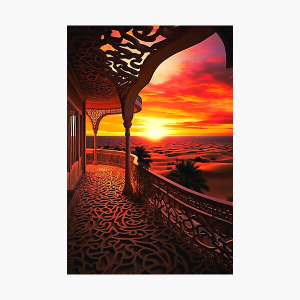 Item preview, sunset in the desert designed and sold by LosCity.
