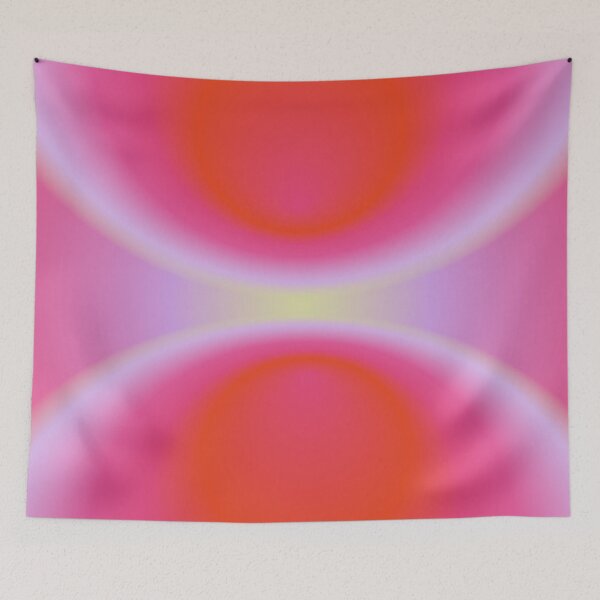 Item preview, Wallpaper Hot pink aura with mint designed and sold by rheabhargava.