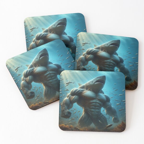 Item preview, MUSCULAR SHARK designed and sold by Dhanista.