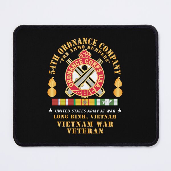 Item preview, 54th Ordnance Company - ORD Emblem - Ammo Dumpers - Long Binh, Vietnam Vet w VN SVC X 300 designed and sold by Military Insignia Products.