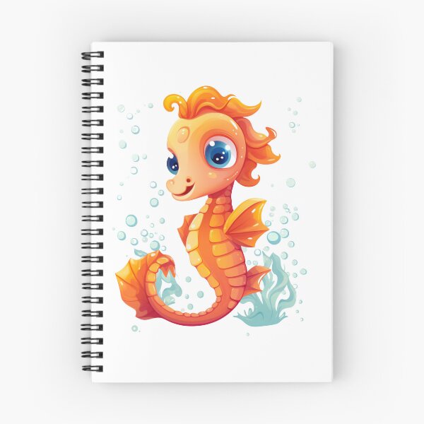 Item preview, Cute cartoon seahorse designed and sold by black-jellyfish.