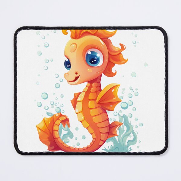 Item preview, Cute cartoon seahorse designed and sold by black-jellyfish.