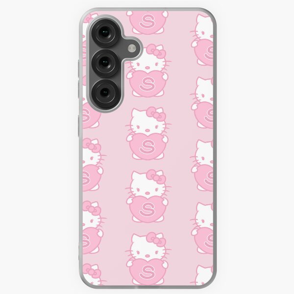 Item preview, Pink Hello Kitty Holding a Heart with Letter S designed and sold by moroingo.