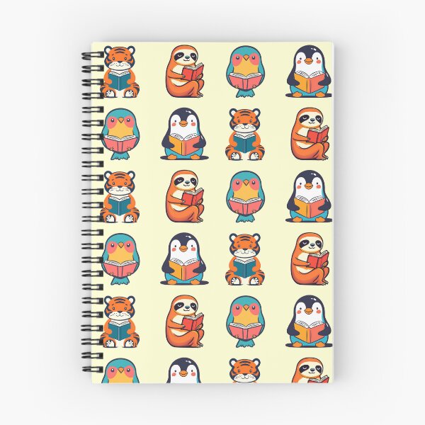 Item preview, Cute Animals Reading Book Bookish Illustrations designed and sold by GolDreamShop.