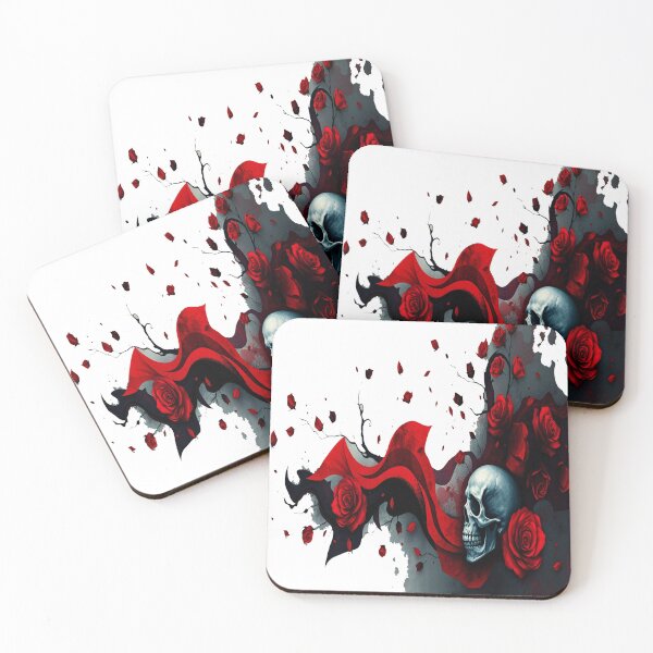 Item preview, Dark Gothic Roses and Skull Art Love designed and sold by Amyrex12.