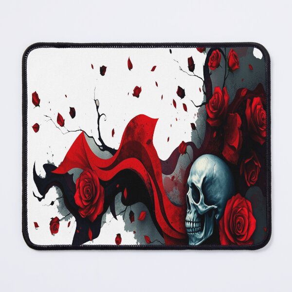 Item preview, Dark Gothic Roses and Skull Art Love designed and sold by Amyrex12.