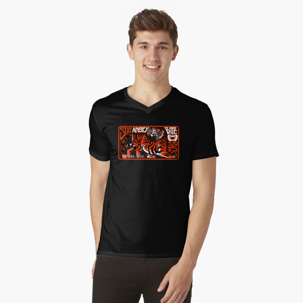 Item preview, V-Neck T-Shirt designed and sold by PaleoPanthera.