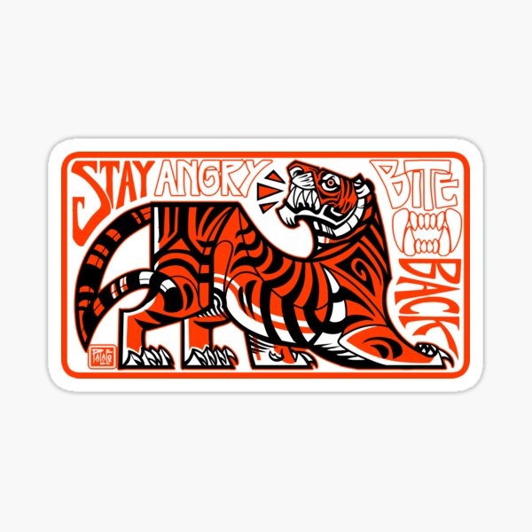 Item preview, Stay Angry, Bite Back (Dark Shirt Variant) designed and sold by PaleoPanthera.