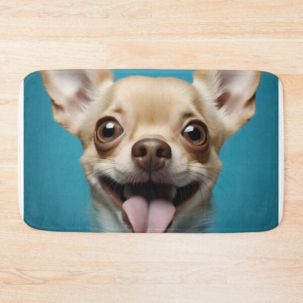 Item preview, A delighted Chihuahua dog with oversized ears joyfully sticking out its tongue designed and sold by anytka.
