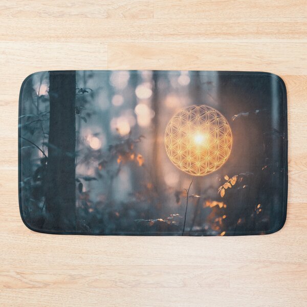 Item preview, Light orb illuminates forest at dusk designed and sold by anytka.