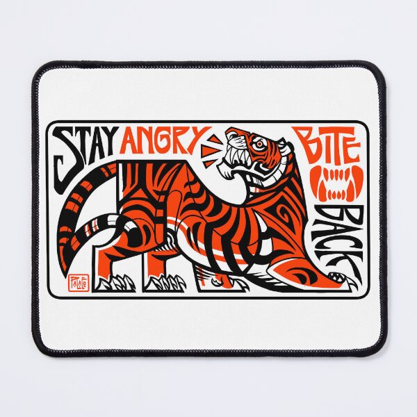 Item preview, Stay Angry, Bite Back (Light Shirt Variant) designed and sold by PaleoPanthera.