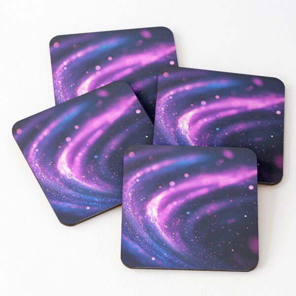 Item preview, Purple and blue cosmic glitter waves designed and sold by anytka.