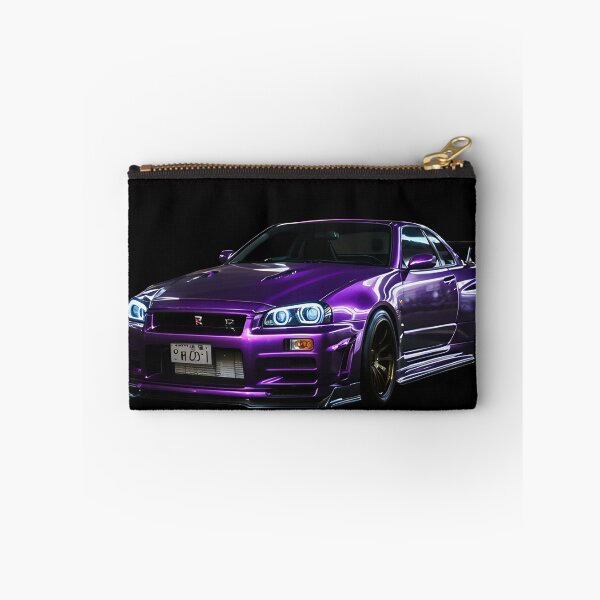 Item preview, No Back Ground of R34GTR MidnightPurple Conquer the Streets with the Iconic R34 Skyline designed and sold by BandiJacksonArt.