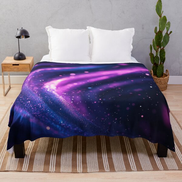 Item preview, Purple and blue cosmic glitter waves designed and sold by anytka.