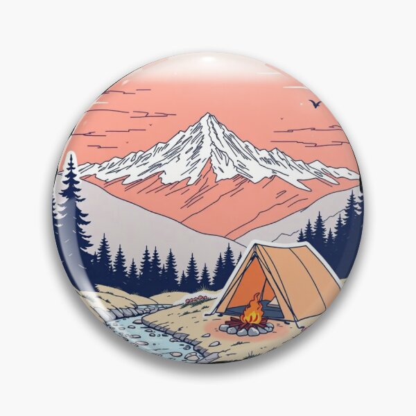 Item preview, Camping Mountain Fire Tent Adventure Outdoor Camp designed and sold by Kia Blaze.