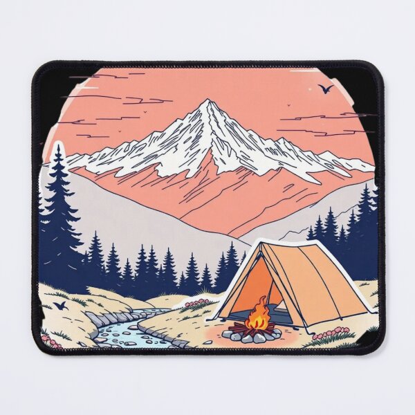 Item preview, Camping Mountain Fire Tent Adventure Outdoor Camp designed and sold by Kia Blaze.