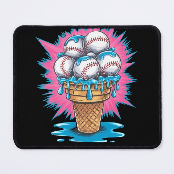 Item preview, Baseball Ice Cream Colorful designed and sold by Kuki-shop.