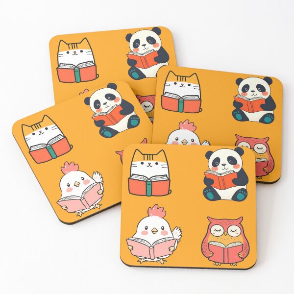 Item preview, Adorable Animals Reading Book Cute Bookish Pack designed and sold by GolDreamShop.