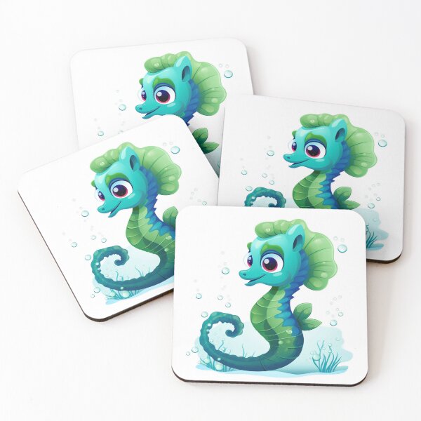Item preview, Cute cartoon seahorse2 designed and sold by black-jellyfish.