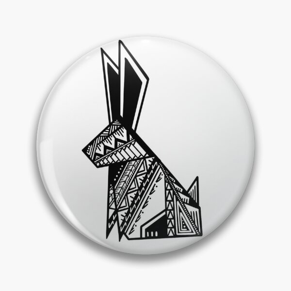 Item preview, Tribal Origami Rabbit designed and sold by Steeb757.