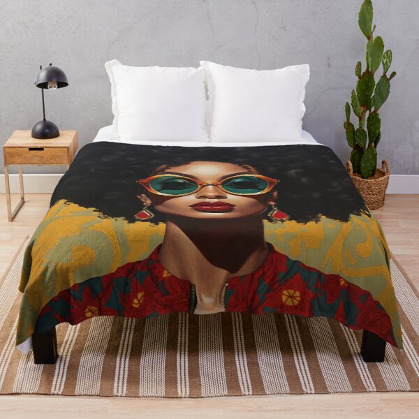 Item preview, Elegance in Abstract: Vibrant Woman's Portrait. African American History or Black History Month concept designed and sold by anytka.