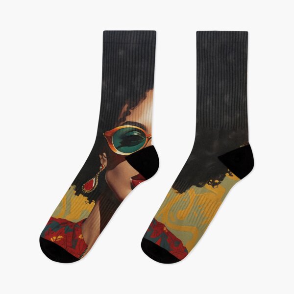Item preview, Elegance in Abstract: Vibrant Woman's Portrait. African American History or Black History Month concept designed and sold by anytka.