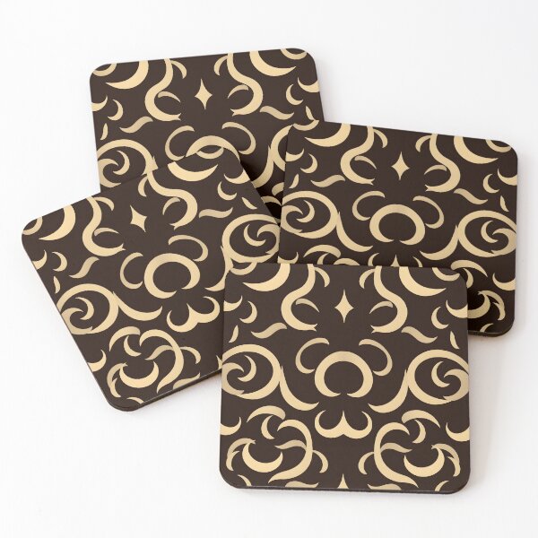 Item preview, Elegant Gold Floral Swirl Pattern – Luxe Home Décor designed and sold by CelestialAllure.