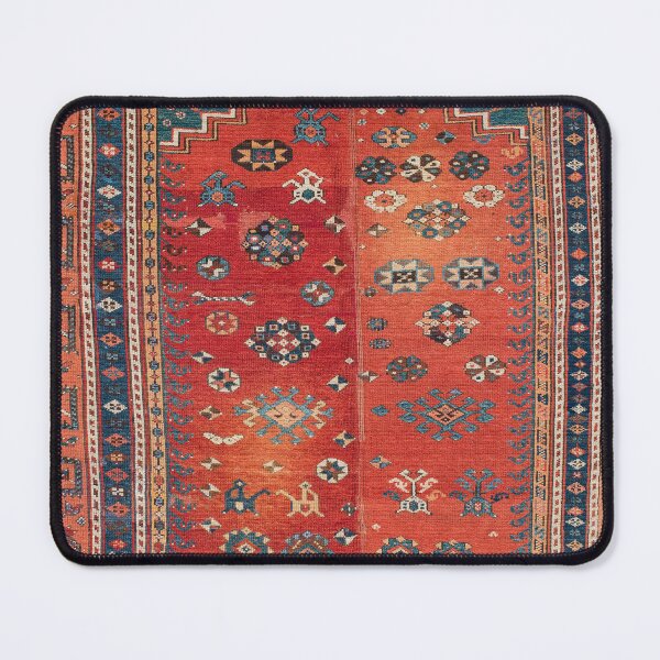 Item preview, Ladik Konya Turkish Antique Niche Carpet Print designed and sold by Vicky Brago-Mitchell®.