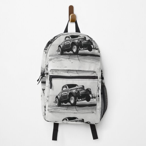 Item preview, Vintage Willys Coupe Gasser wheelie - black print designed and sold by retropetrol.