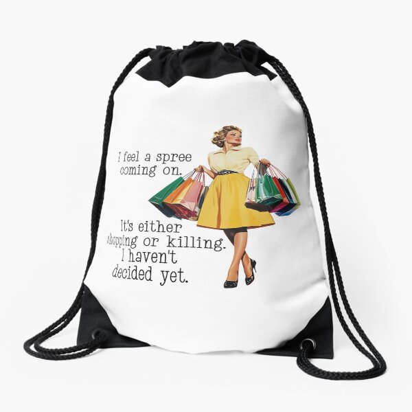 Item preview, I feel a Spree Coming on Retro Housewife designed and sold by ColorFlowArt.