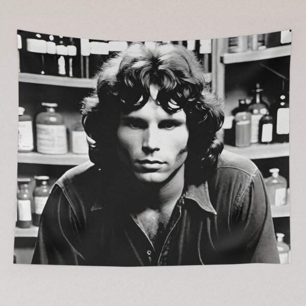 Artikelvorschau, Jim Morrison – Der Echsenkönig | Schwarz und Weiß | The Doors | Der amerikanische Dichter entworfen und verkauft von TheAmericanPoet.