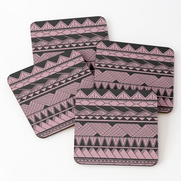 Item preview, Black and Muted Pink Tribal Pattern designed and sold by Steeb757.