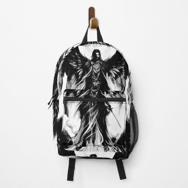 Item preview, Archangel Gabriel - Black Ink Art Drawing designed and sold by Pickmash.